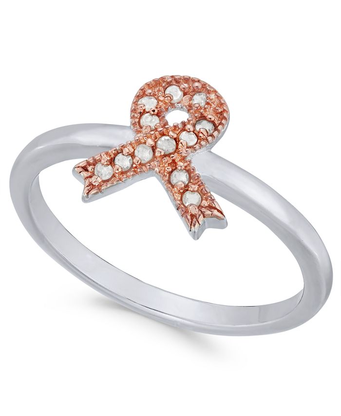 Sterling silver breast cancer ring hotsell