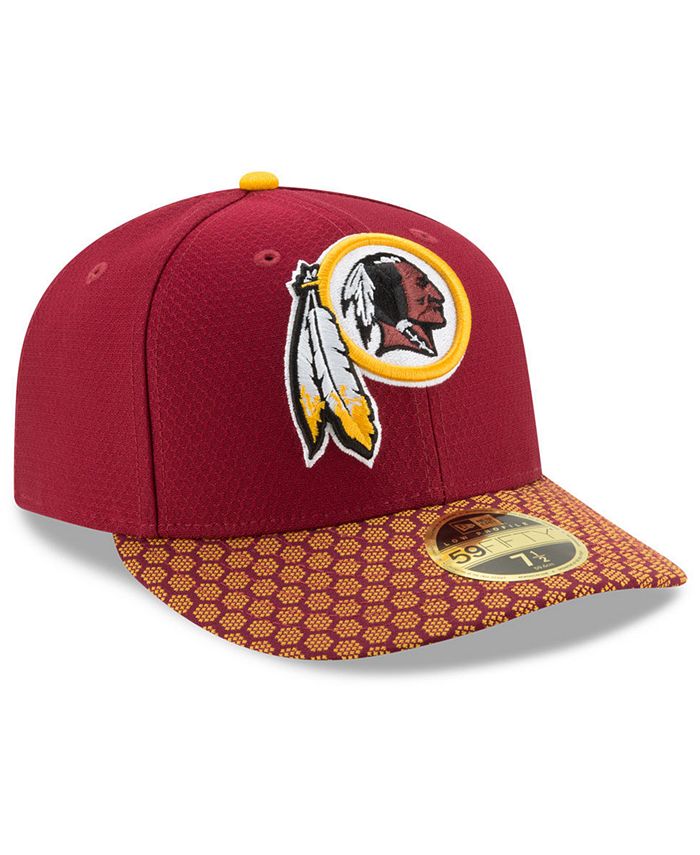 New Era Washington Redskins Sideline Low Profile 59FIFTY Fitted Cap