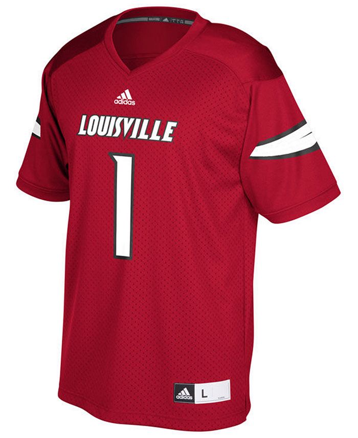 Nike Men's 1 Louisville Cardinals Replica Football Jersey Macy's
