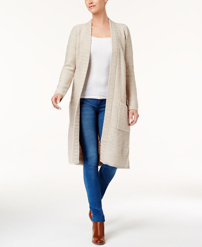 Style & Co Open-Front Duster Cardigan, Created for Macy's & Reviews ...