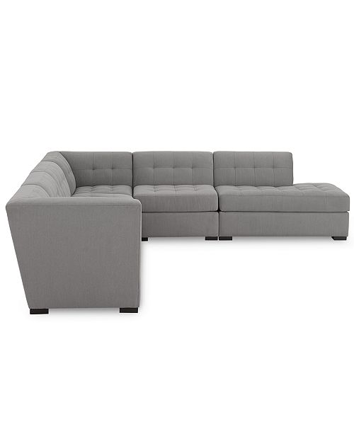 Furniture Roxanne II Performance Fabric 6Pc. LShaped Modular Sofa