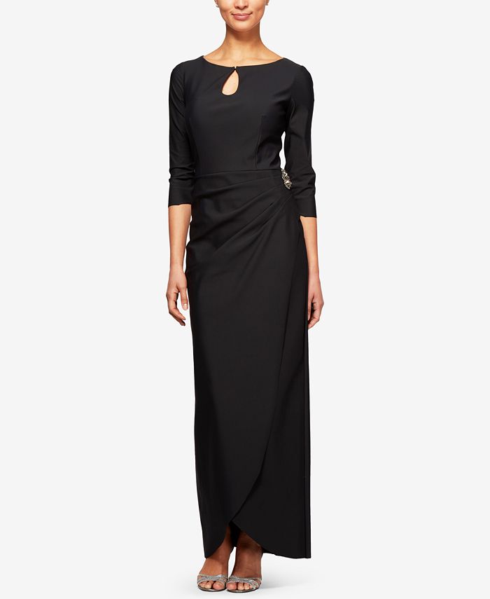 Alex Evenings Keyhole Embellished Column Gown - Macy's