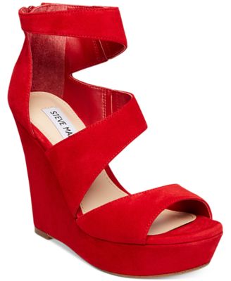 NEW STEVE MADDEN MACIE PEEP TOE WEDGE PLATFORMS 2024 SZ 8