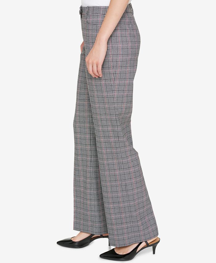 Tommy Hilfiger Plaid Bootcut Pants - Macy's