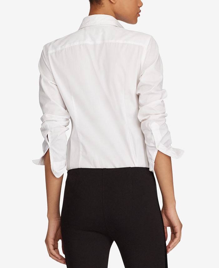 Polo Ralph Lauren Broadcloth Cotton Tuxedo Shirt Macy's