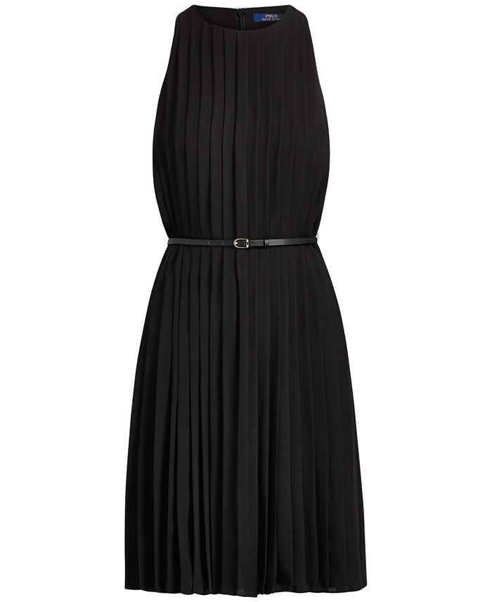 Polo Ralph Lauren Pleated Fit & Flare Dress - Macy's