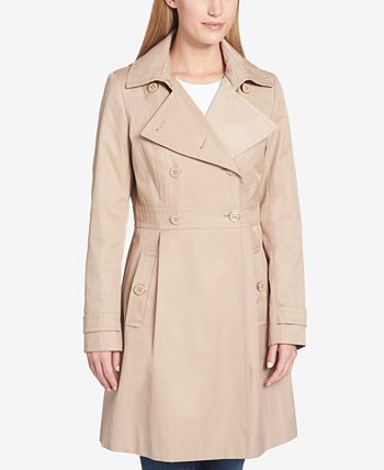 Tommy Hilfiger Double-Breasted Trench Coat & Reviews - Coats & Jackets ...
