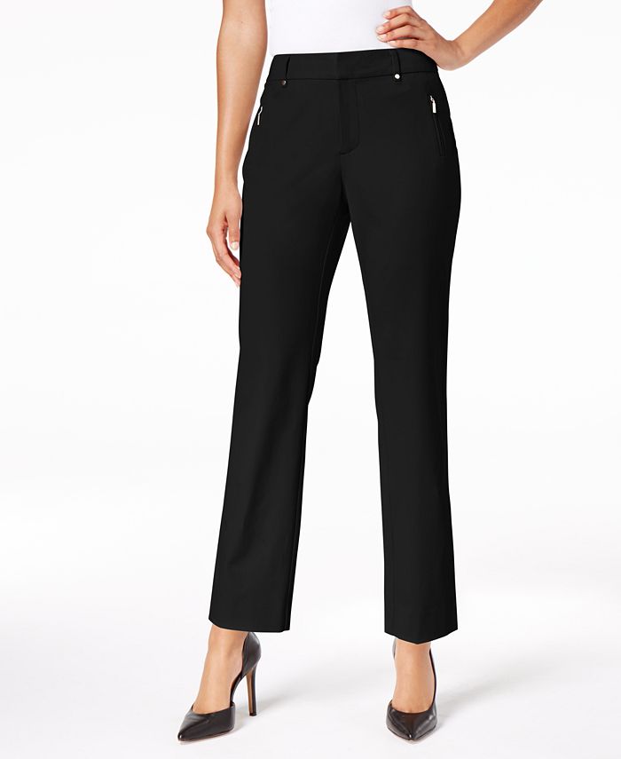 Charter Club Petite Zip-Pocket Ankle Pants, Created for Macy's - Macy's