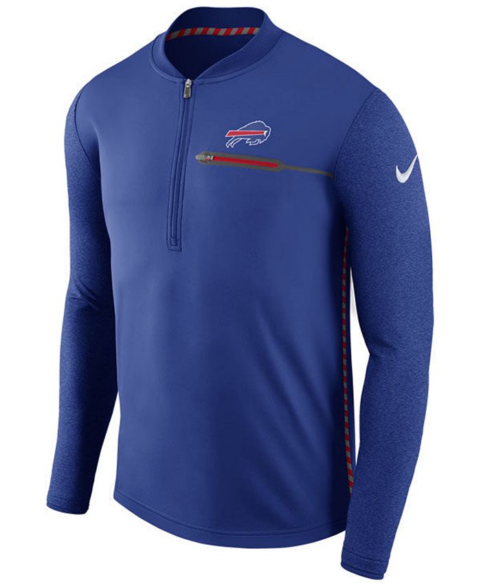 Nike Men's Buffalo Bills Coaches Quarter-Zip Pullover - Macy's