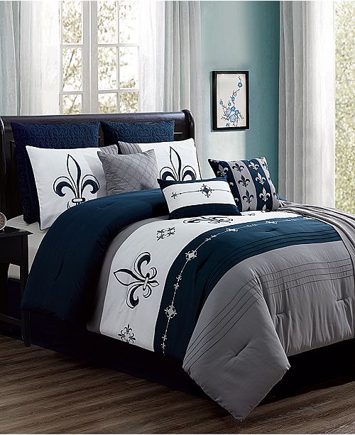 Hallmart Collectibles Closeout Ilevea 10 Pc Comforter Sets