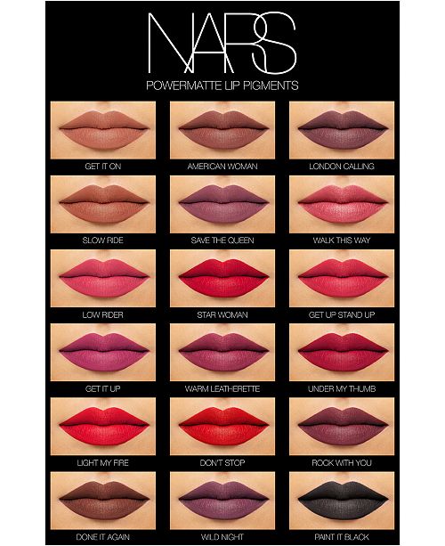 Nars Powermatte Lip Pigment 0 18 Oz Reviews Makeup Beauty Macy S