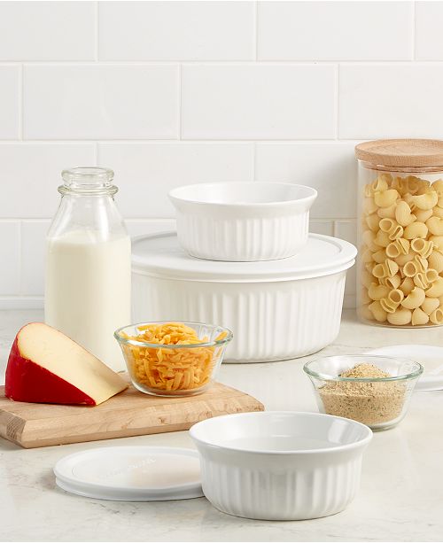 Corningware French White 6Pc. Bakeware Set, Created for Macy's