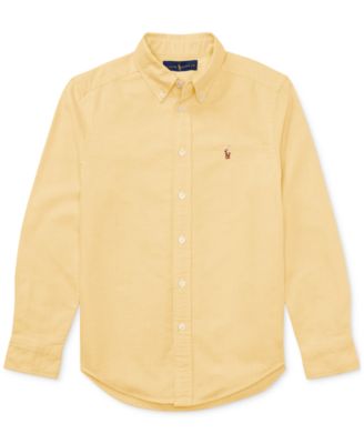 8-20 Boys' Embroidered Pony Logo Cotton Oxford Shirt