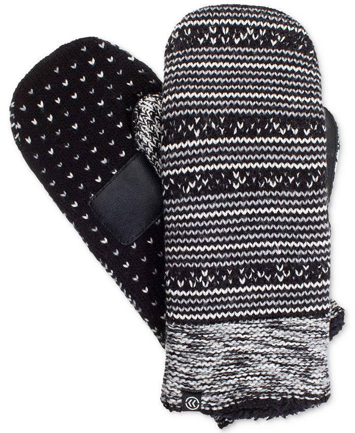 Isotoner Signature Women's smartDRI® Striped Mittens Macy's