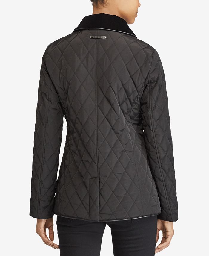 Lauren Ralph Lauren Velvet Quilted Jacket Macy's