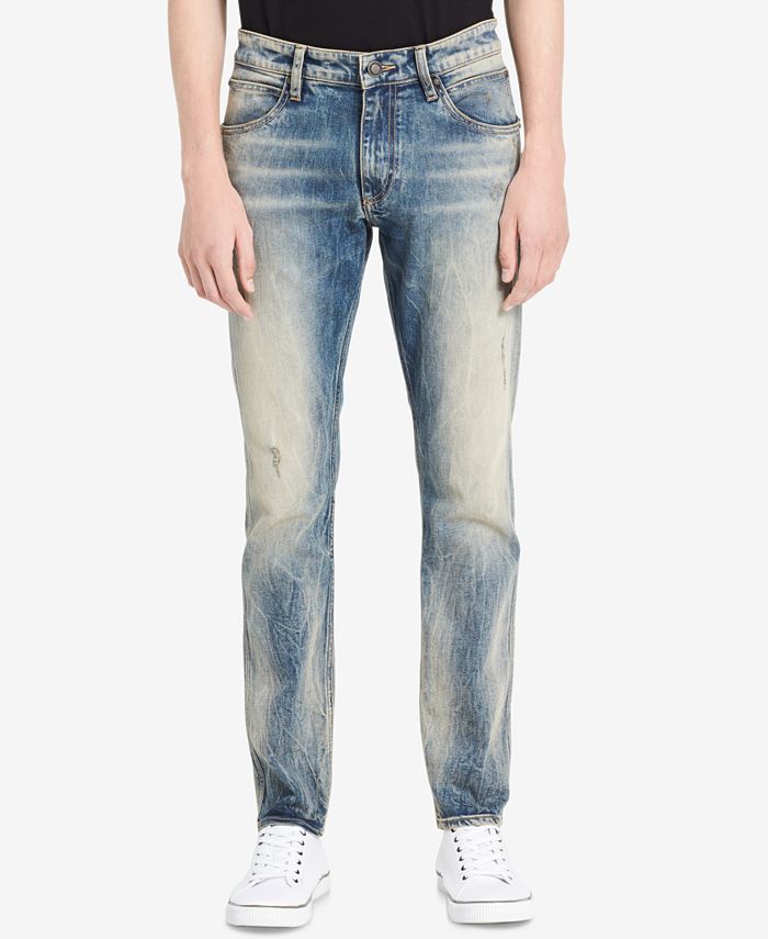 Calvin Klein Jeans Men's Slim-Fit Stretch Jeans & Reviews - Jeans - Men ...