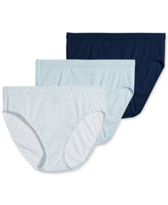 Elance Cotton French Cut Underwear 3-Pk 1541, Extended Sizes