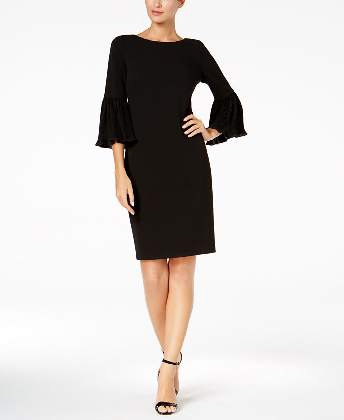 Calvin klein bell sleeve black dress 2025