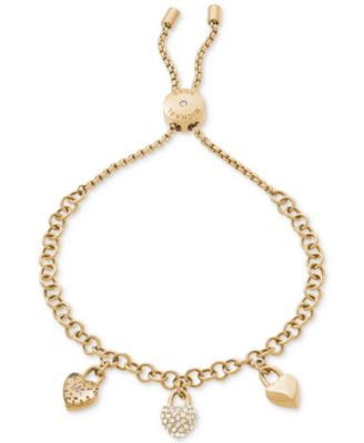 michael kors bracelet with heart charm