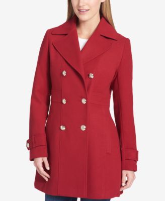 wool skirted peacoat