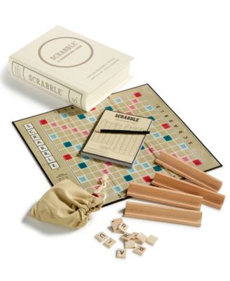 Winning Solutions Linen Book Scrabble Game Vintage Edition