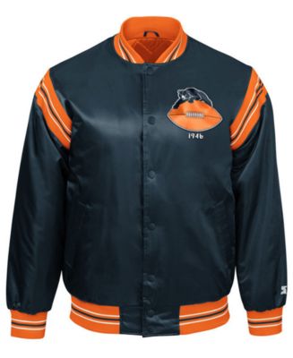 Starter Men's Chicago Bears The Enforcer Satin Jacket - Macy's