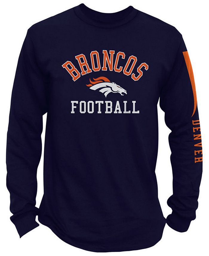 Authentic NFL Apparel Men's Denver Broncos Spread Formation Long Sleeve