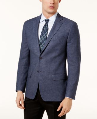 Calvin Klein CLOSEOUT! Men's Slim-Fit Blue Sport Coat - Macy's