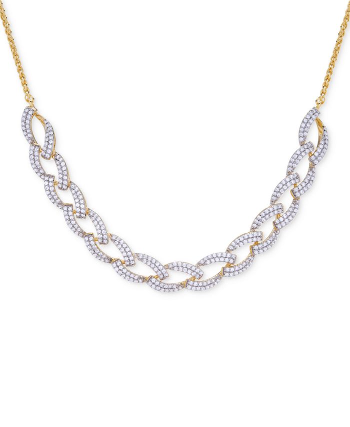 Wrapped in Love Diamond Link Statement Necklace 1 ct. t.w. in