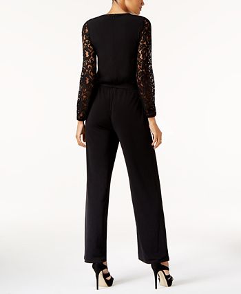 Michael kors outlet lace sleeve jumpsuit