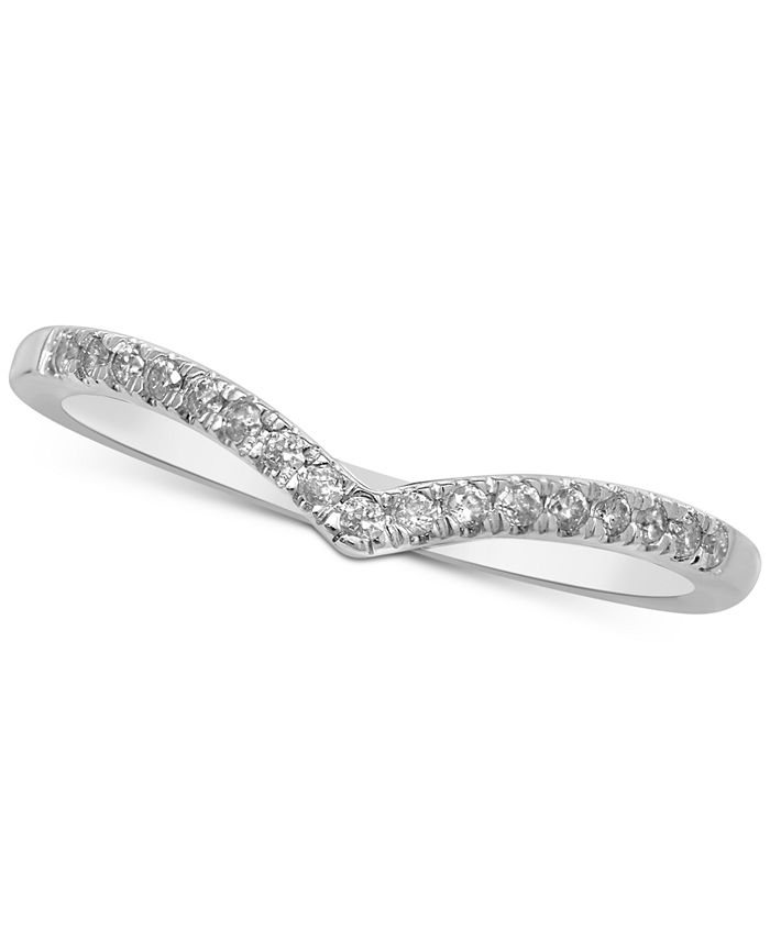 Macy's - Diamond "V" Stackable Ring (1/10 ct. t.w.)