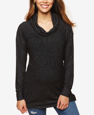 maternity cowl neck sweatshirt