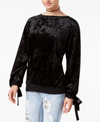 Gypsies & Moondust - Juniors' Velvet Sweatshirt