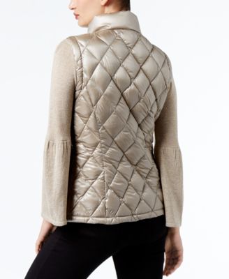 calvin klein metallic puffer vest