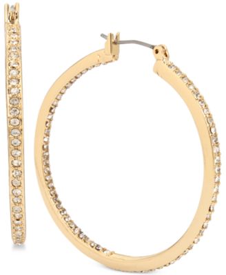 Kenneth Cole New York - Pav&eacute; Hoop Earrings