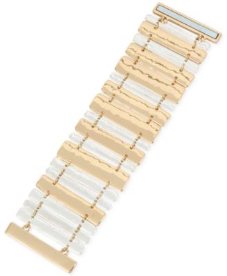 Robert Lee Morris Soho - Two-Tone Bar Magnetic Flex Bracelet