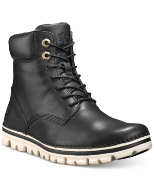 image of Timberland Women-s Brookton Lace-Up Leather Boots, Created for Macy-s Women-s Shoes