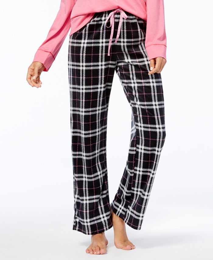 Hue Printed Fleece Pajama Pants - Macy's