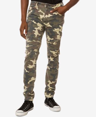 Jaywalker Men s Moto Camo Skinny Jeans Macy s