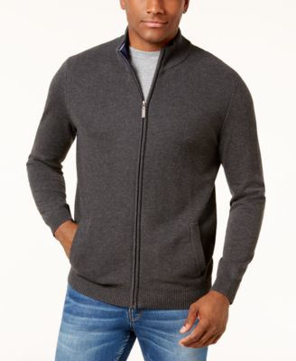 mens full zipper sweater