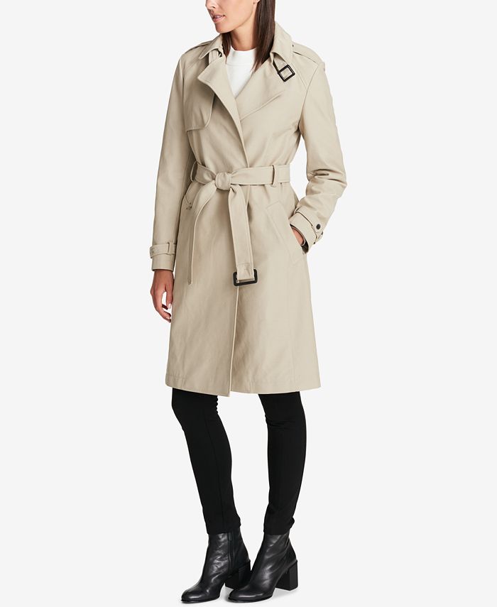 DKNY Water-Resistant Trench Coat - Macy's
