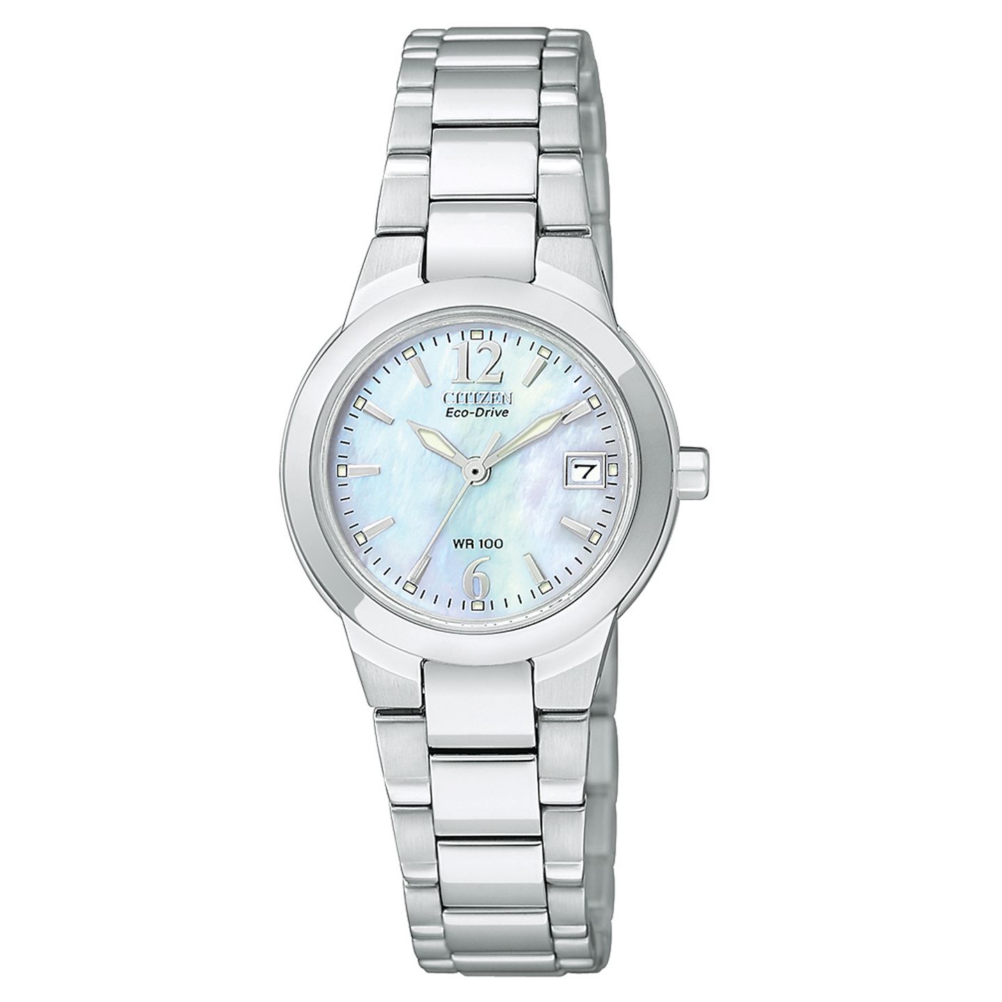 Женские часы Citizen Eco-Drive Sport 26mm на стальном браслете — фото 1