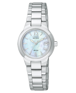 image of Citizen Women-s Eco-Drive Sport Stainless Steel Bracelet Watch 26mm EW1670-59D