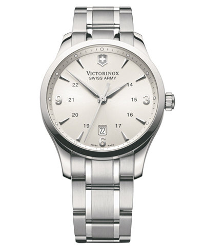 Victorinox Swiss Army Watch, Men's Alliance Stainless Steel Bracelet 241476