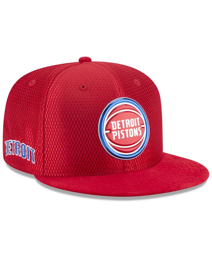 New Era Detroit Pistons On Court Reverse 9FIFTY Snapback Cap - Macy's
