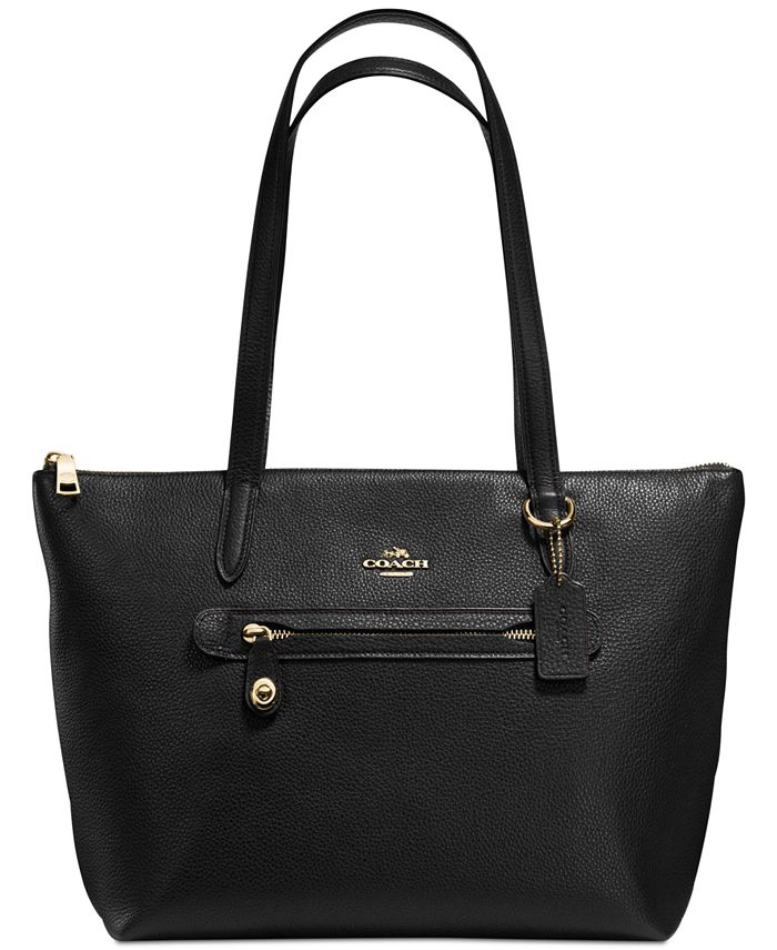 Macy's black sales coach purse