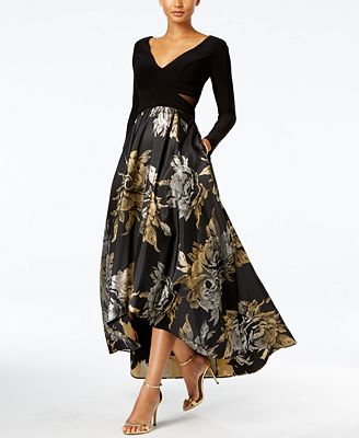 Xscape High-Low Brocade Gown - Dresses - Women - Macy&#39;s