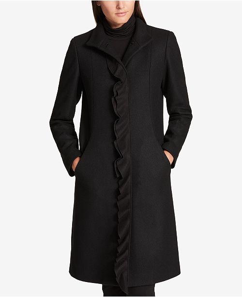 DKNY Walker Wool Blend Reefer Coat - Exclusive to Macys