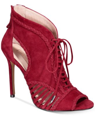 Avec Les Filles - Joyce Lace-Up Open-Toe Shooties