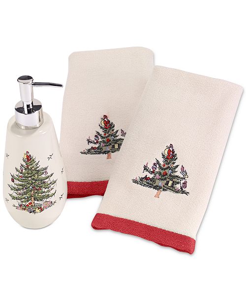 Avanti Spode Christmas Tree Box Set Bath Towels Bed & Bath Macy's